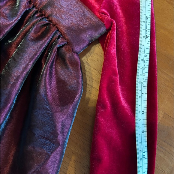 Festive Red Long Sleeve Girls Dress - Size 4 by C. C. Couture - Picture 15 of 16